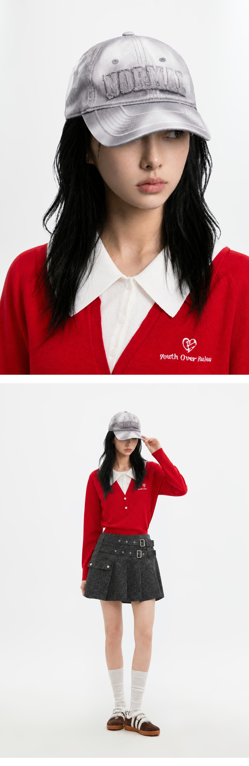 모델 착장 (model-wearing · GREY)