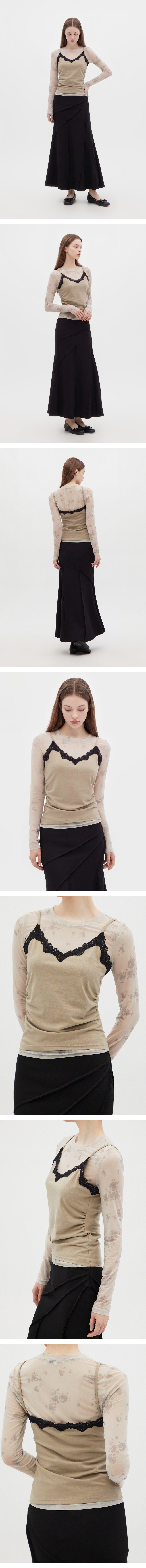 모델 착장 (model-wearing · BEIGE · 1/2)