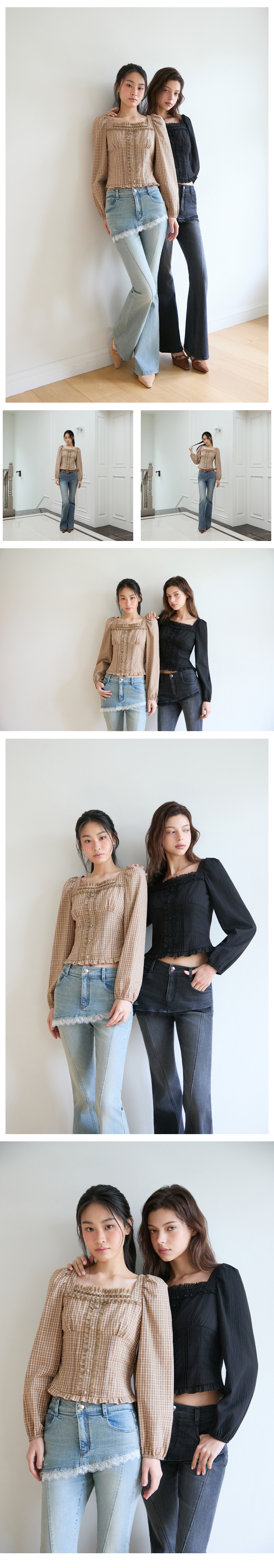 TheAmall 모델 착장_BROWN_1 (model-wearing · BROWN · 1/2)