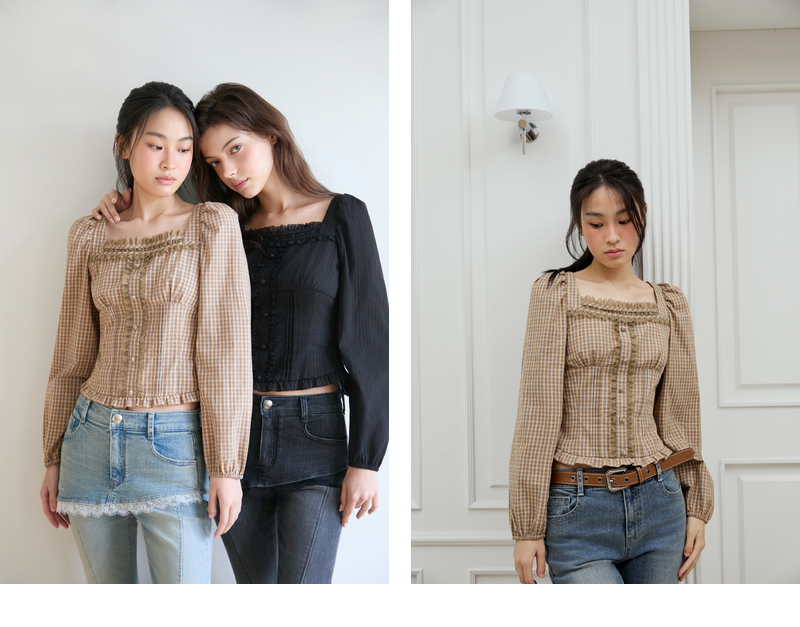 TheAmall 모델 착장_BROWN_2 (model-wearing · BROWN · 2/2)