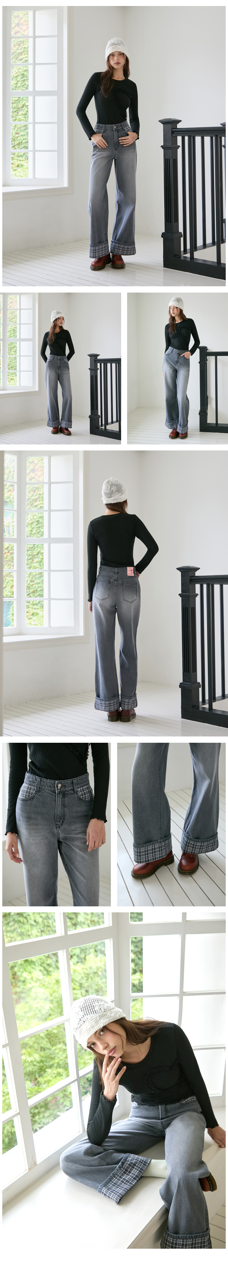 모델 착장_DARK GREY (model-wearing · DARK GREY · 1/2)