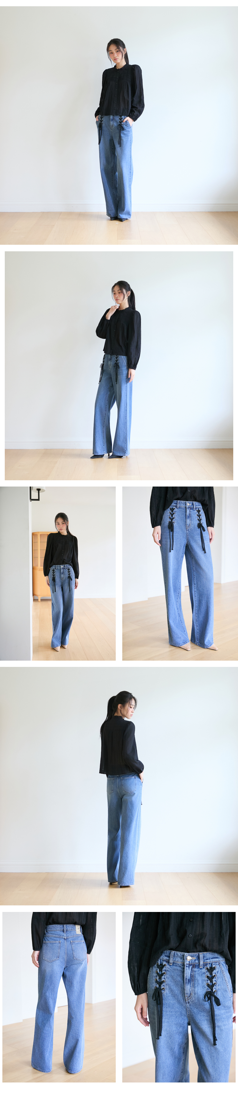 모델 착장_MIDUME INDIGO (model-wearing · MIDUME INDIGO · 1/2)