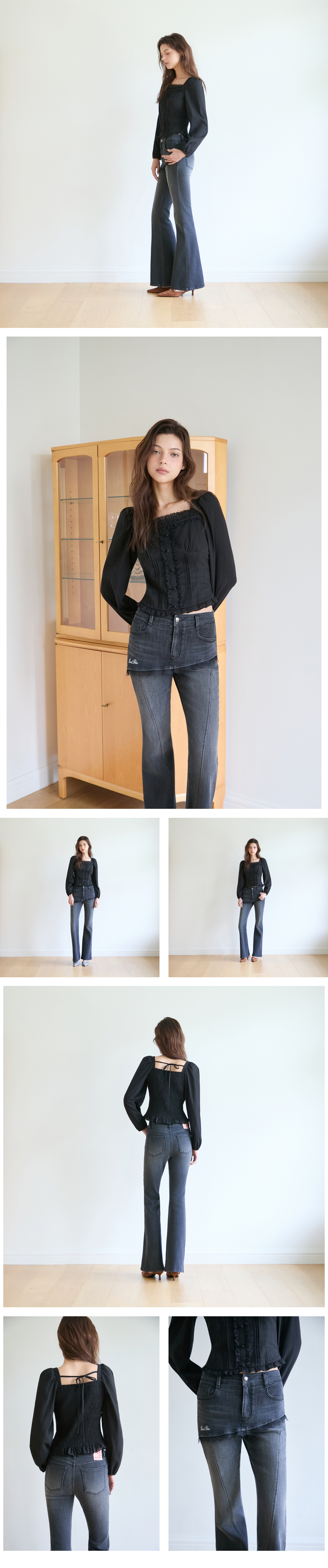 모델 착장_DARK GREY_2 (model-wearing · DARK GREY · 1/2)