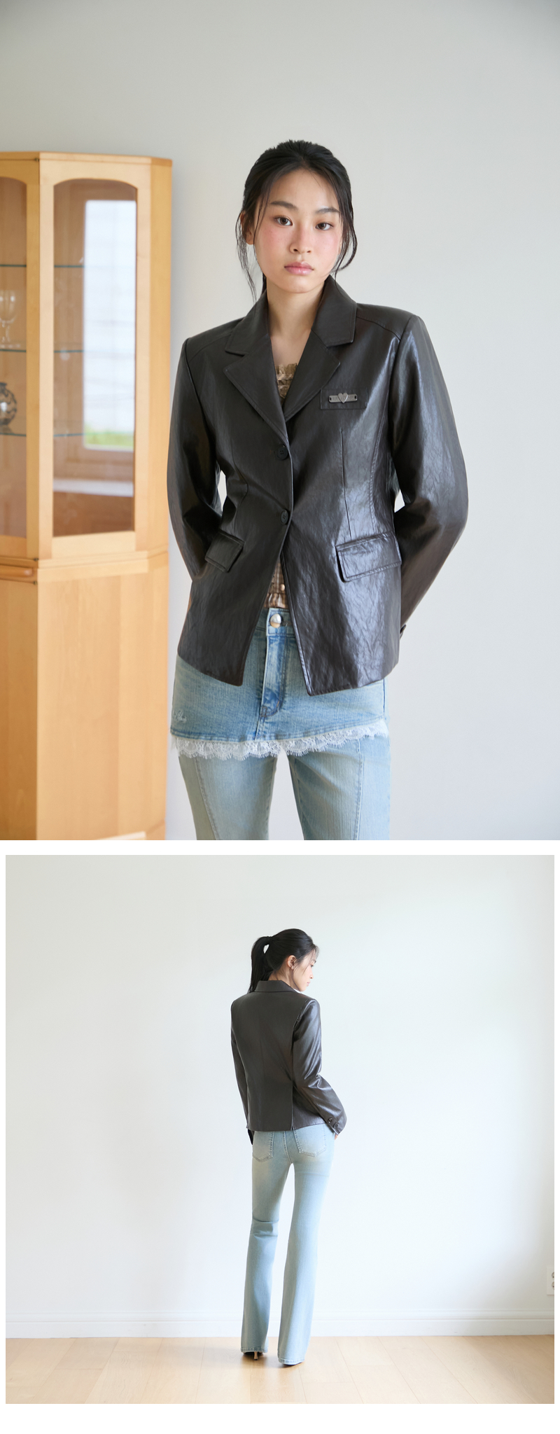 모델 착장_DARK BROWN_1 (model-wearing · DARK BROWN · 2/2)
