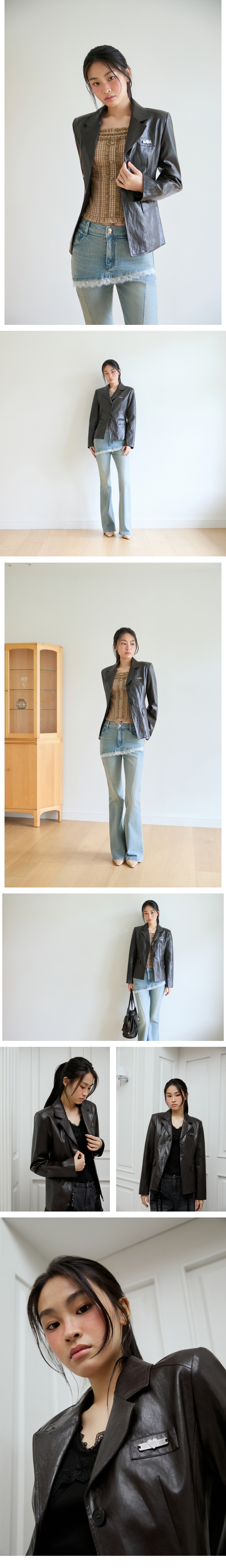 모델 착장_DARK BROWN_2 (model-wearing · DARK BROWN · 1/2)