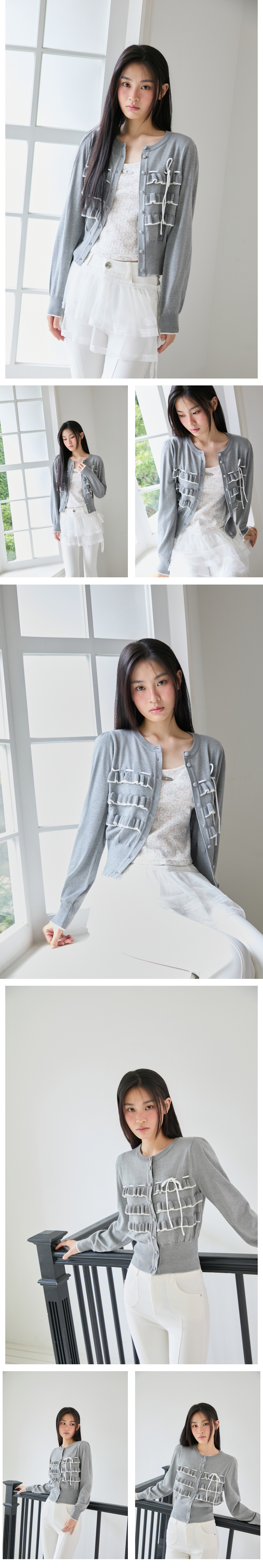 모델 착장_MELANGE GREY_2 (model-wearing · MELANGE GREY · 1/2)