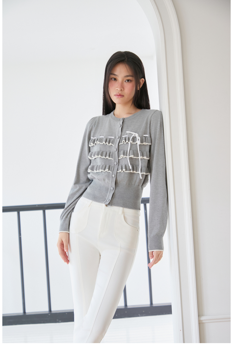 모델 착장_MELANGE GREY_2 (model-wearing · MELANGE GREY · 2/2)