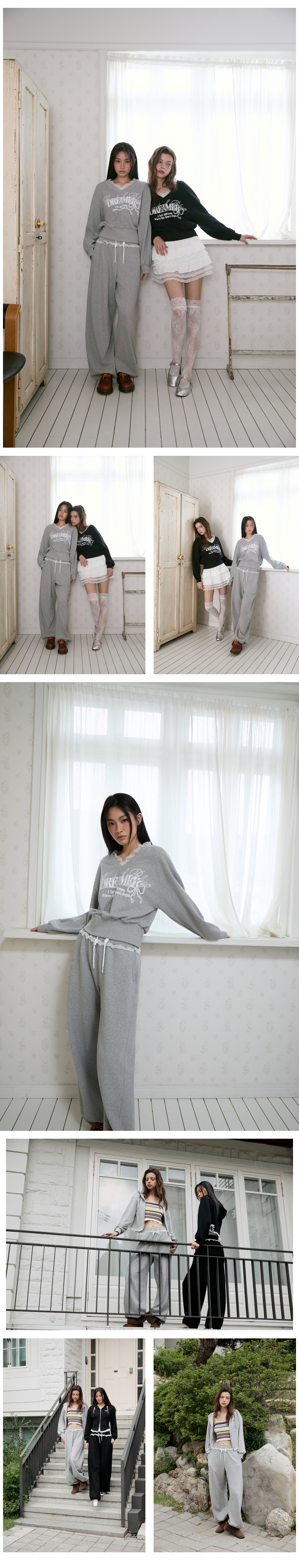 모델 착장_MELANGE GREY_1 (model-wearing · MELANGE GREY · 1/2)