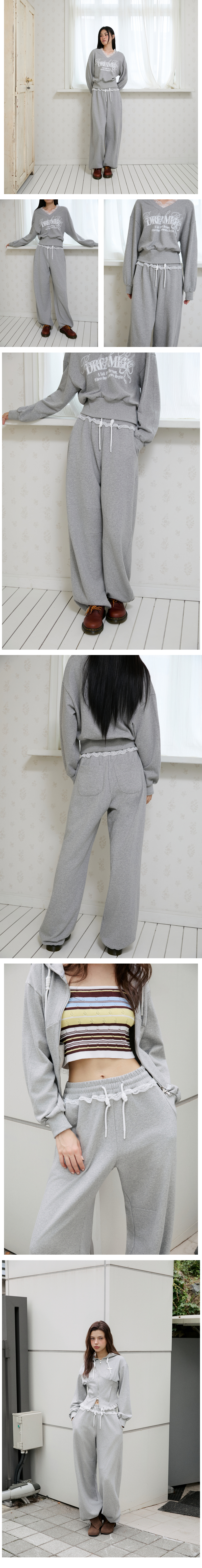 모델 착장_MELANGE GREY_2 (model-wearing · MELANGE GREY · 1/2)