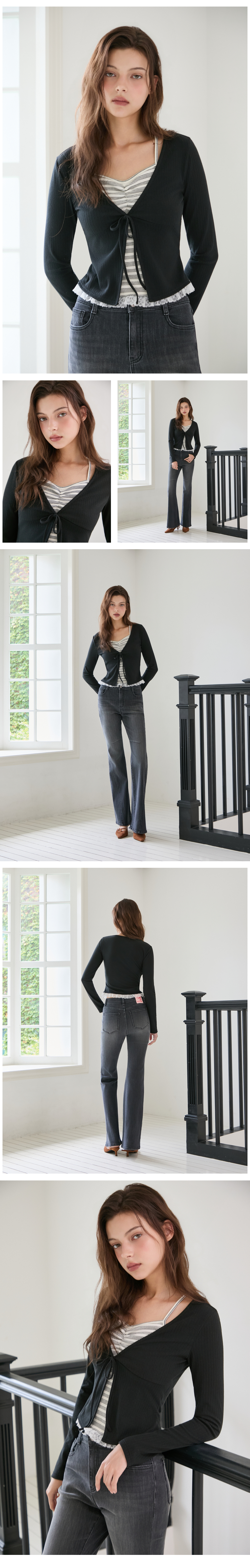 모델 착장_BLACK (model-wearing · BLACK · 1/2)