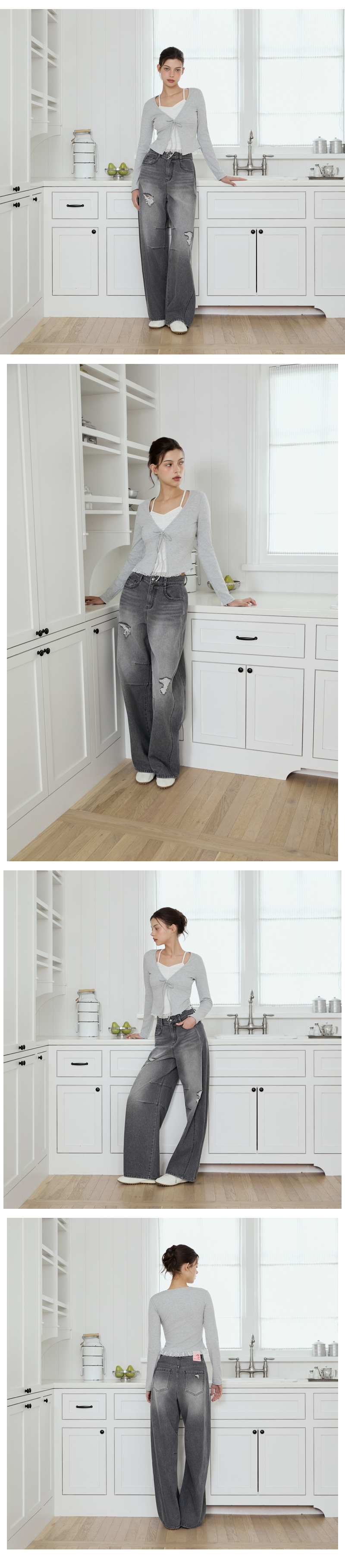 모델 착장_MELANGE GREY_1 (model-wearing · MELANGE GREY)