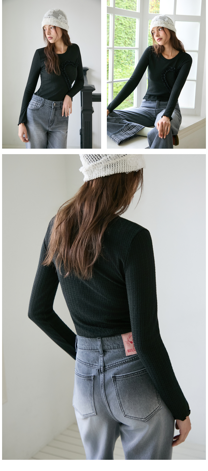 모델 착장_BLACK (model-wearing · BLACK · 2/2)