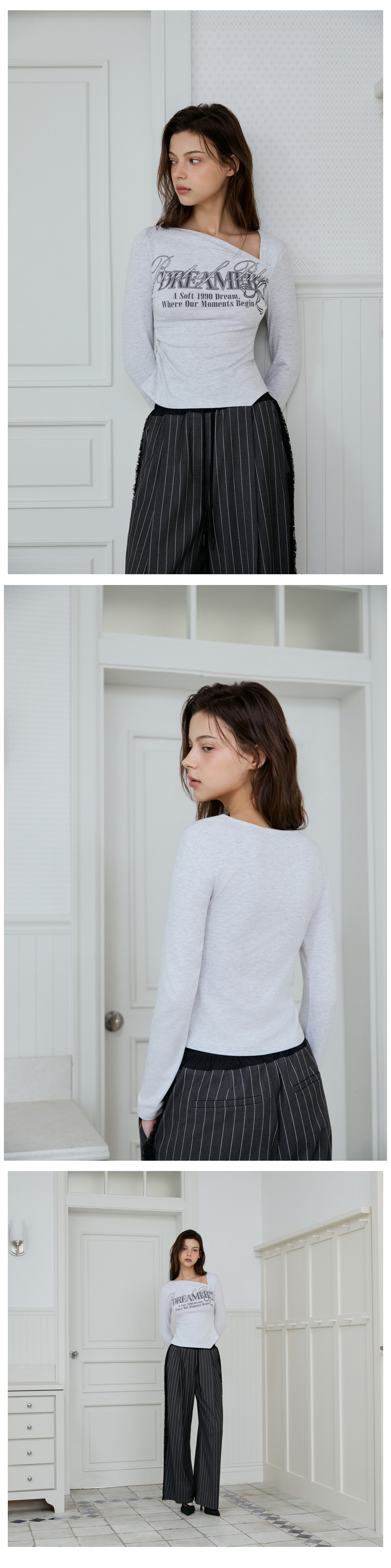 모델 착장_MELANGE GREY_1 (model-wearing · MELANGE GREY)
