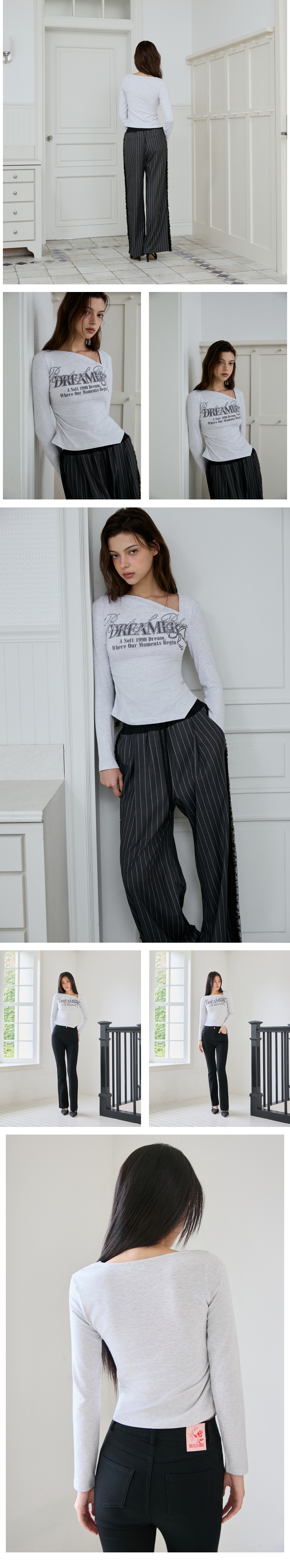 모델 착장_MELANGE GREY_2 (model-wearing · MELANGE GREY · 1/2)