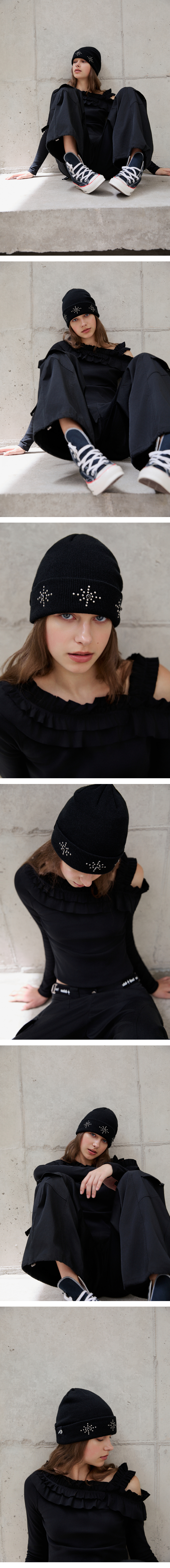 모델 착장 (model-wearing · BLACK)