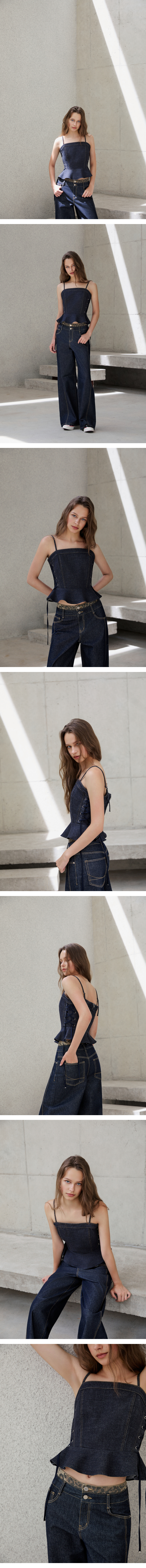 모델 착장 (model-wearing · INDIGO · 1/2)
