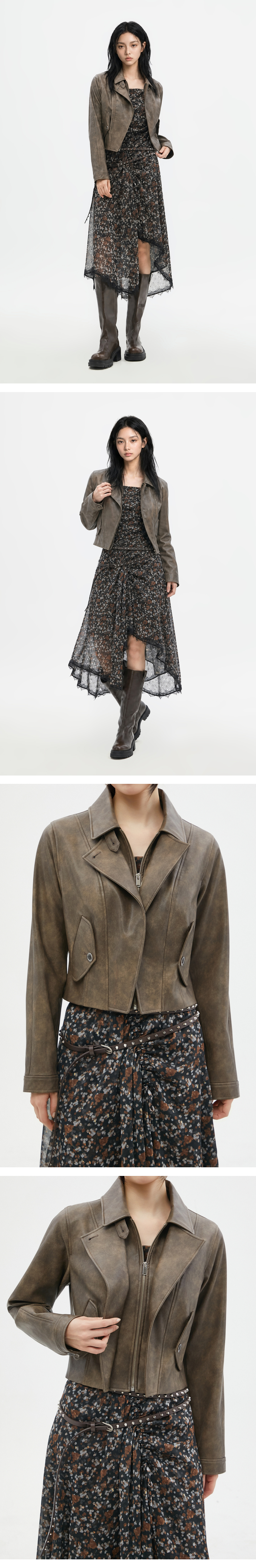 모델 착장 (model-wearing · BROWN)