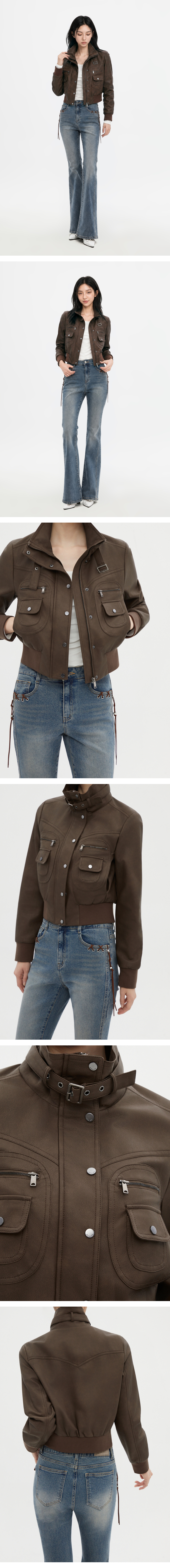 모델 착장 (model-wearing · BROWN)