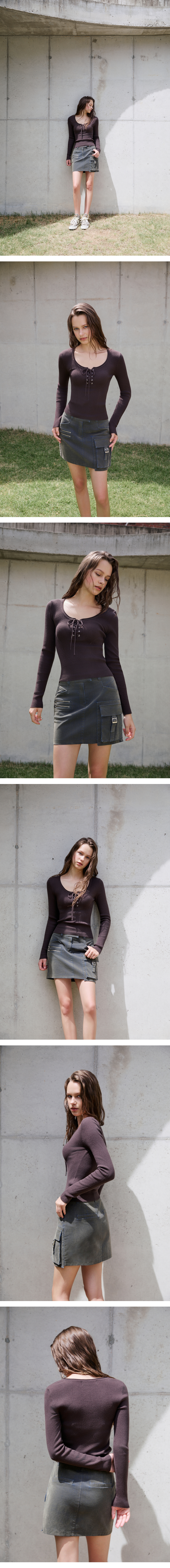 모델 착장 (model-wearing · BROWN)