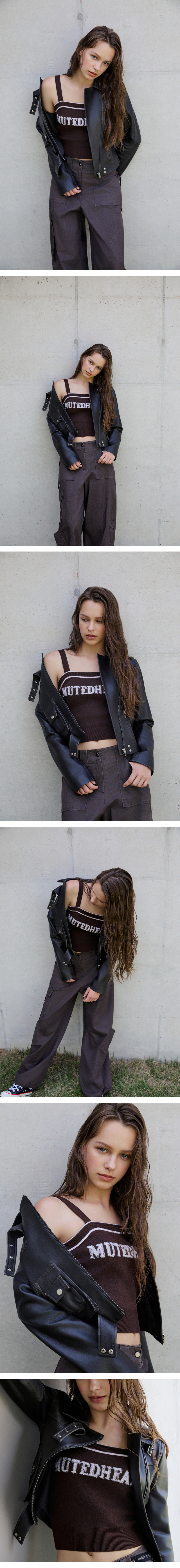 모델 착장 (model-wearing · BROWN)