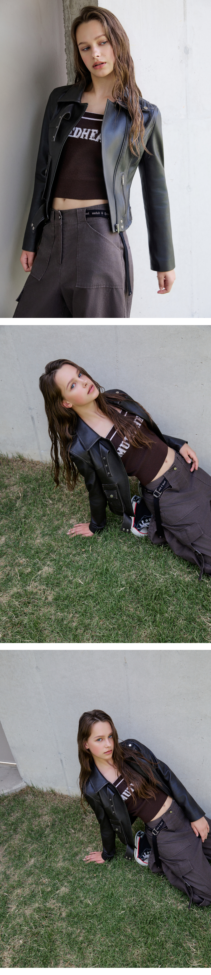 모델 착장 (model-wearing · DARK BLACK · 2/2)