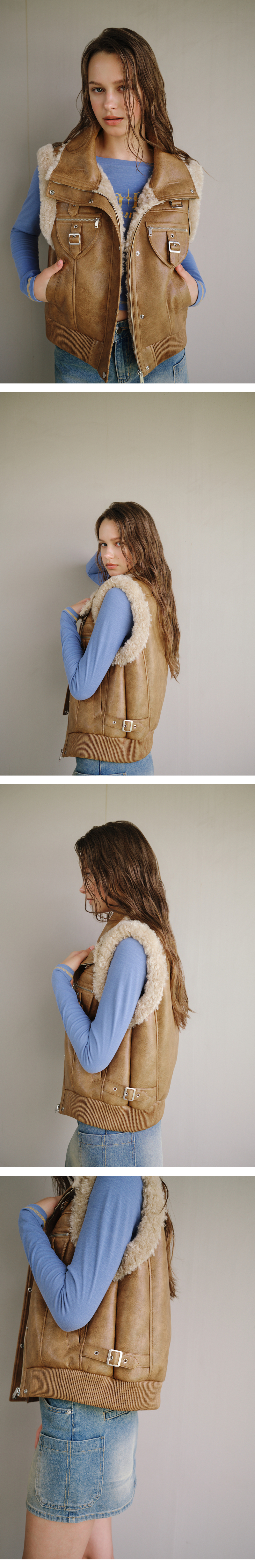 모델 착장 (model-wearing · BROWN · 2/2)