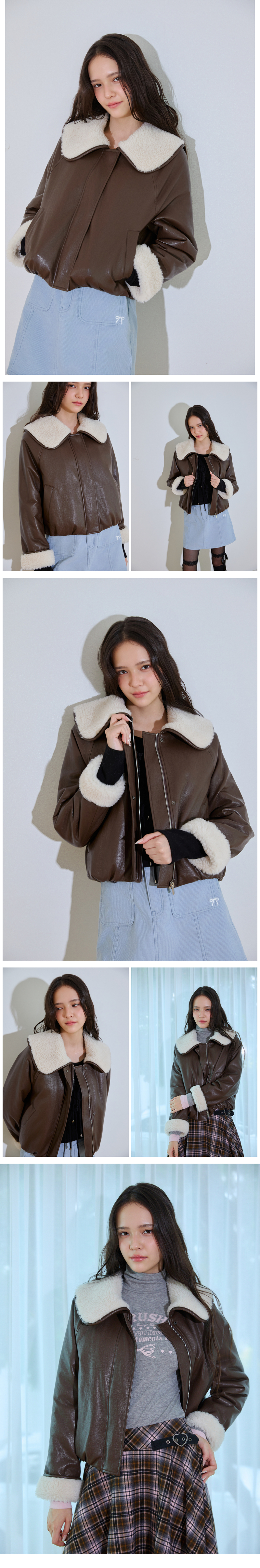 모델 착장_BROWN_2 (model-wearing · BROWN · 1/2)