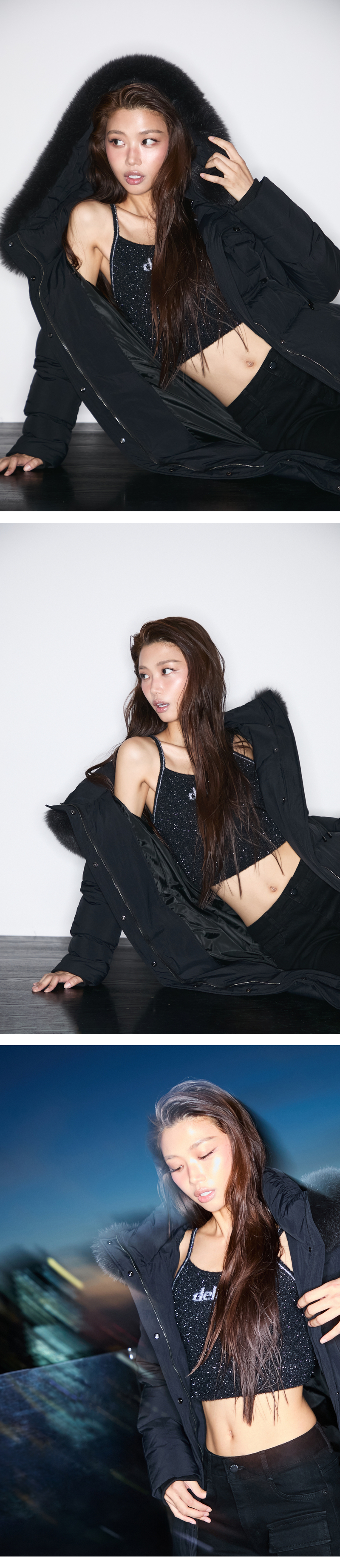 모델 착장 (model-wearing · BLACK)