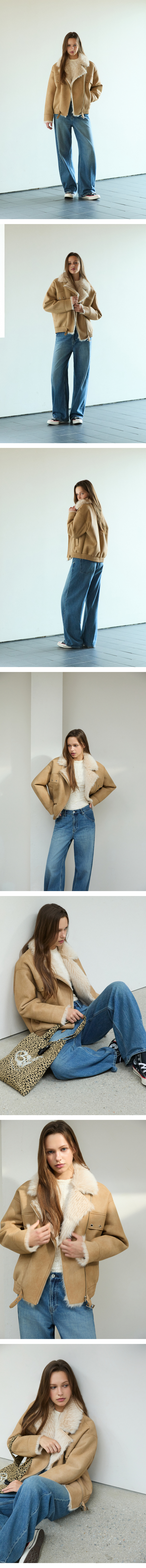 모델 착장 (model-wearing · CAMEL · 1/2)