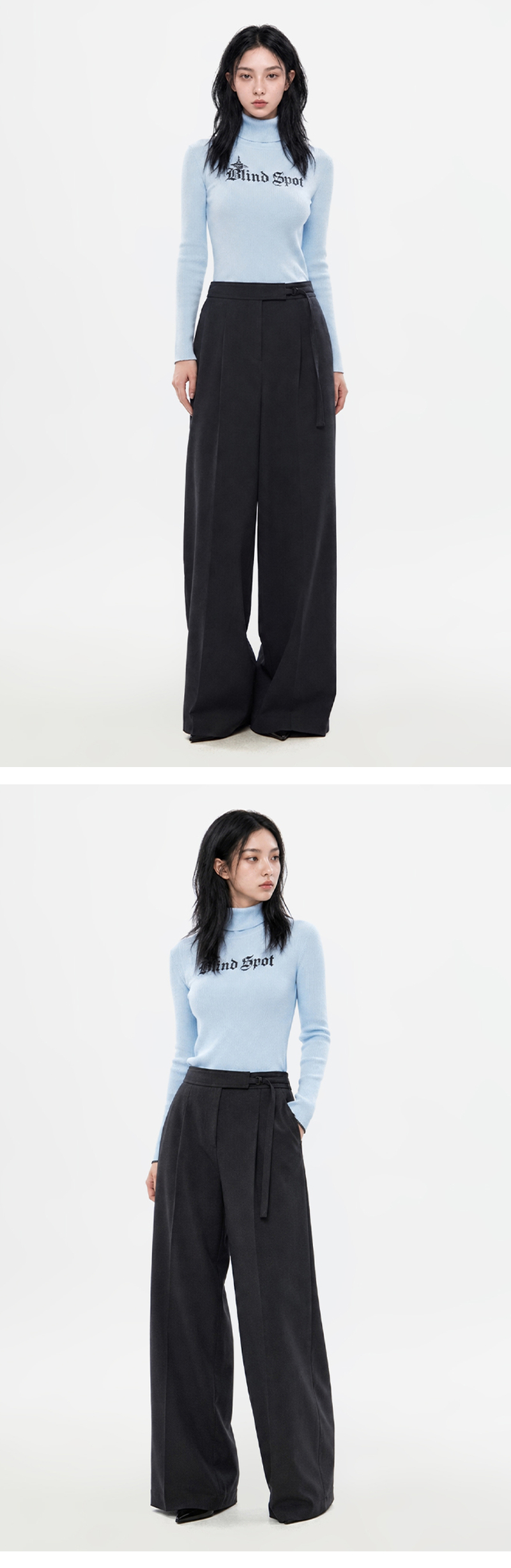 모델 착장 (model-wearing · CHARCOAL)