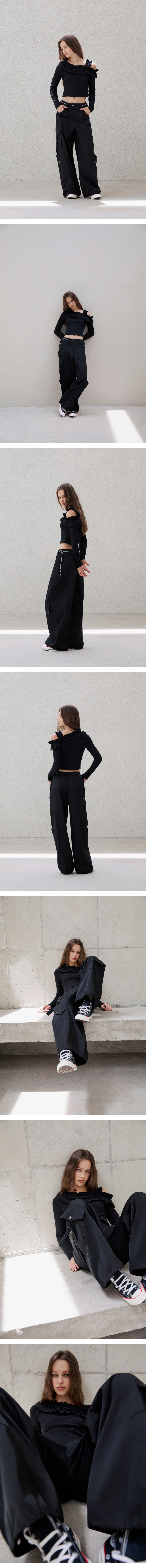 모델 착장 (model-wearing · BLACK · 1/2)