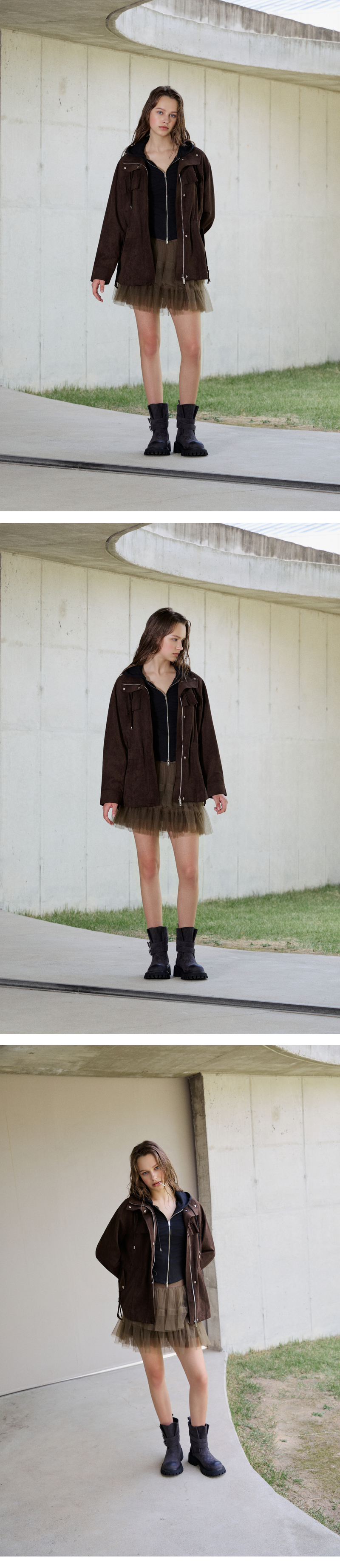모델 착장 (model-wearing · BROWN · 2/2)