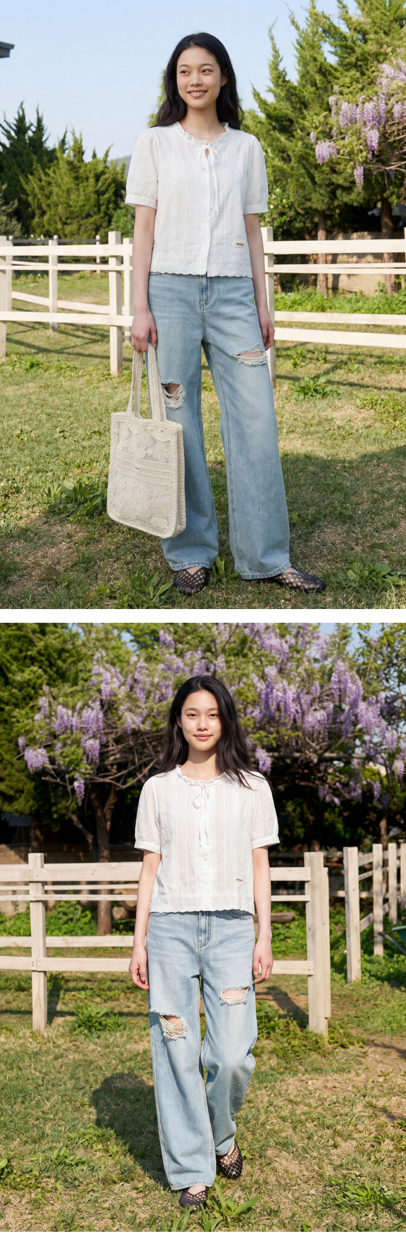 모델 착장 (model-wearing)