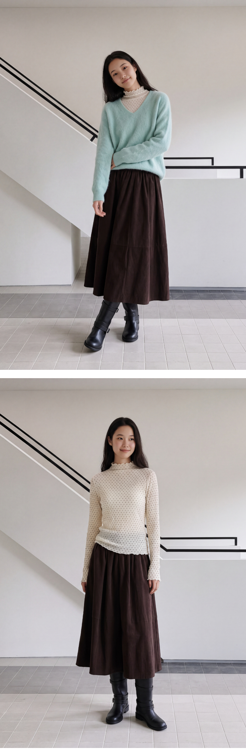 모델 착장 (model-wearing)