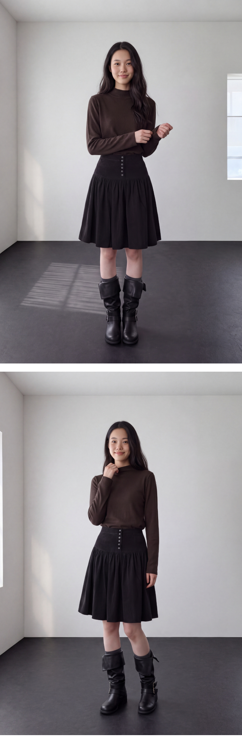 모델 착장 (model-wearing)