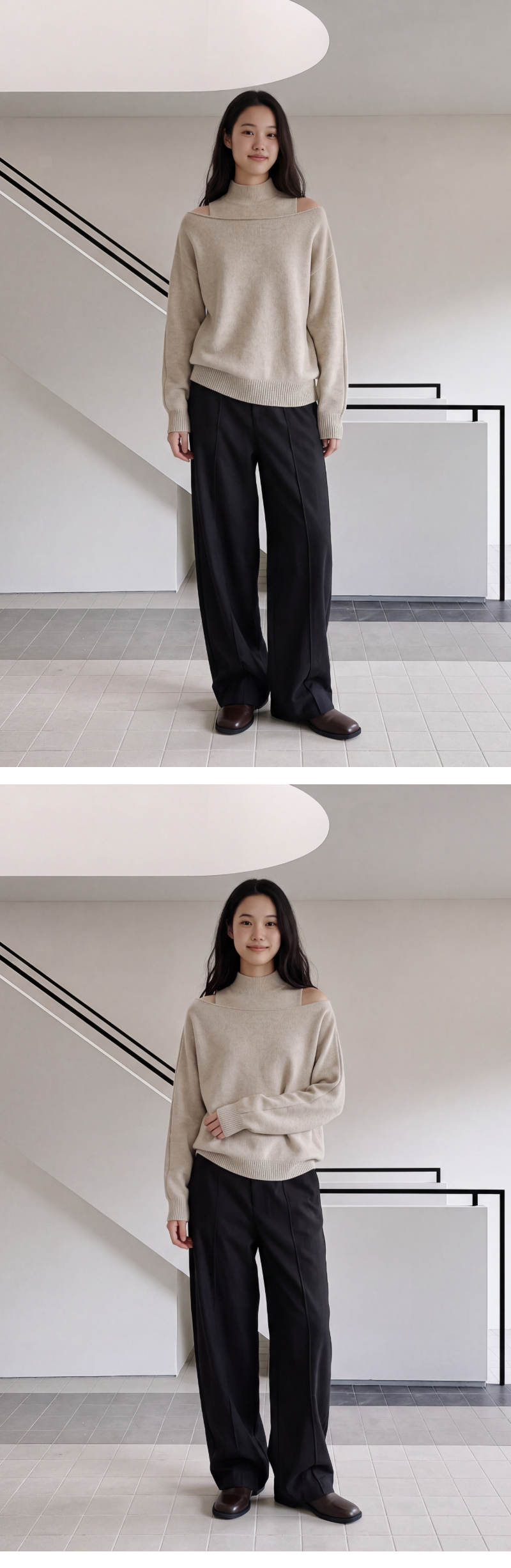 모델 착장 (model-wearing)