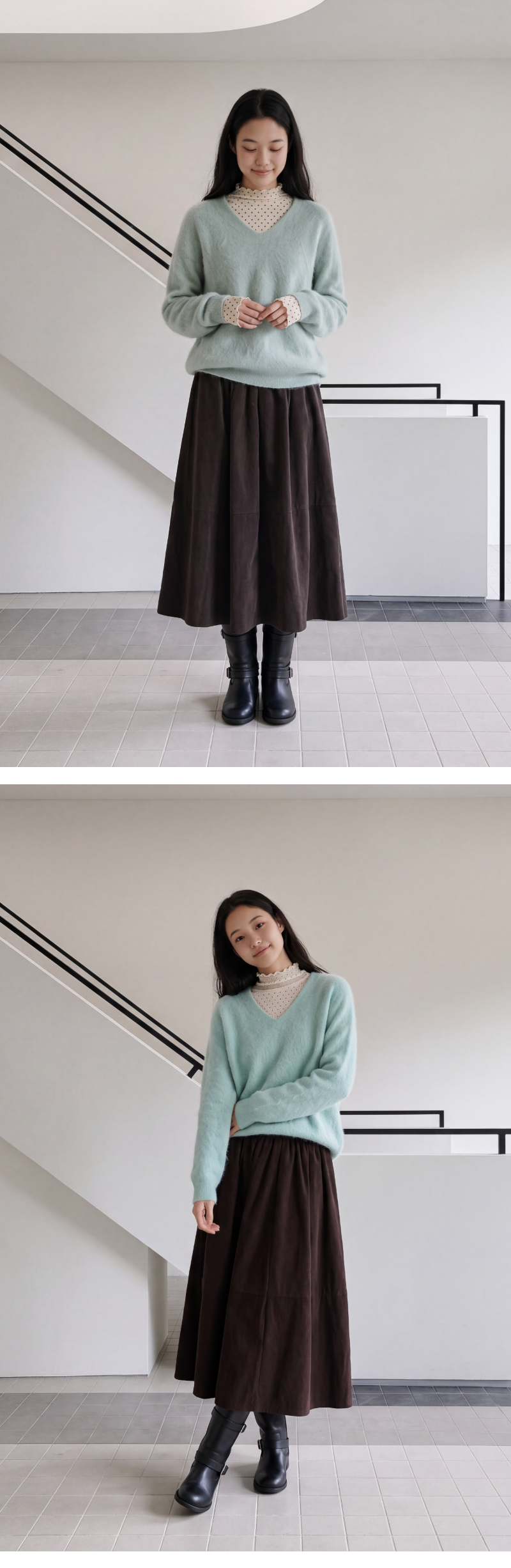 모델 착장 (model-wearing)
