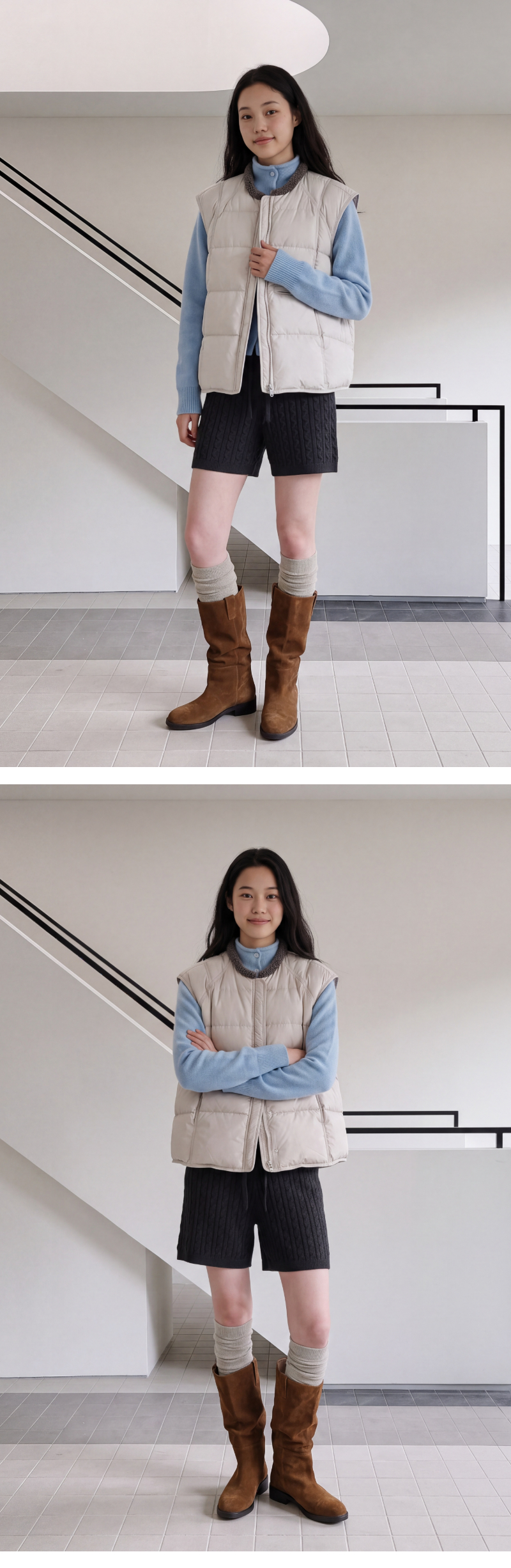 모델 착장 (model-wearing)