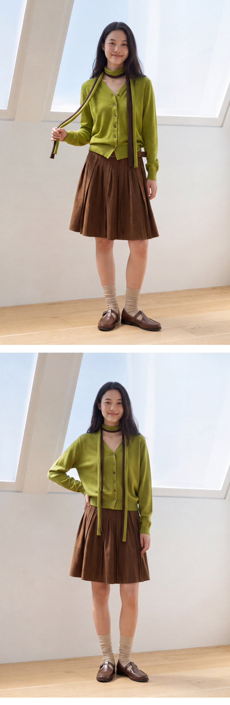 모델 착장 (model-wearing)