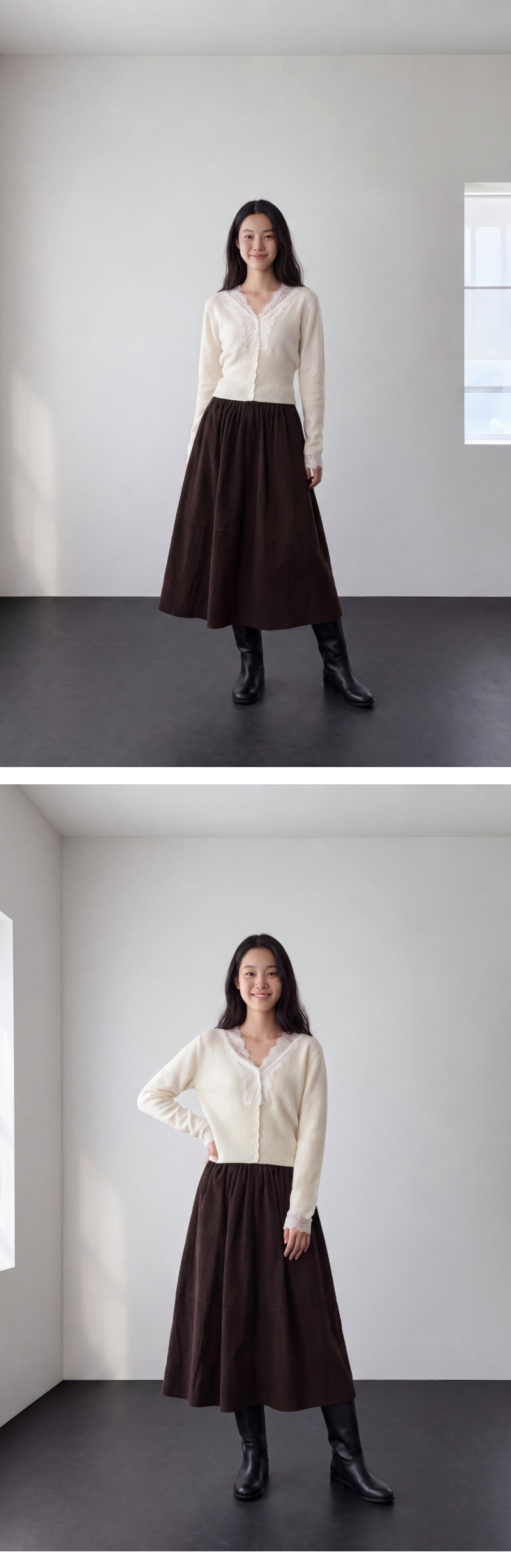 모델 착장 (model-wearing)