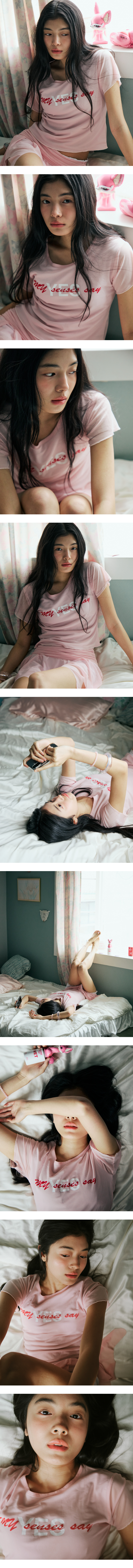 모델 착장 (model-wearing · PINK)