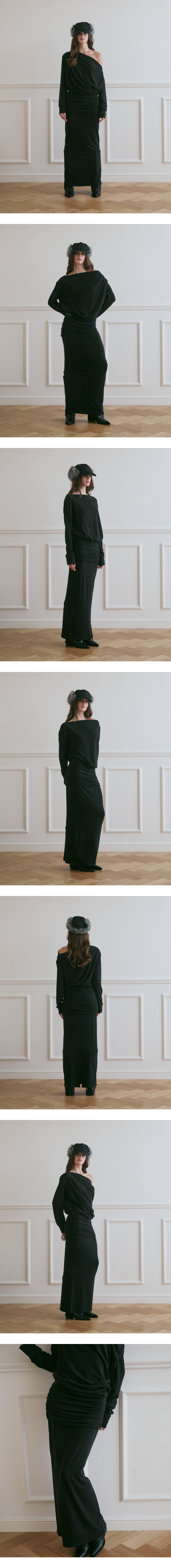 모델 착장 (model-wearing · BLACK · 1/2)