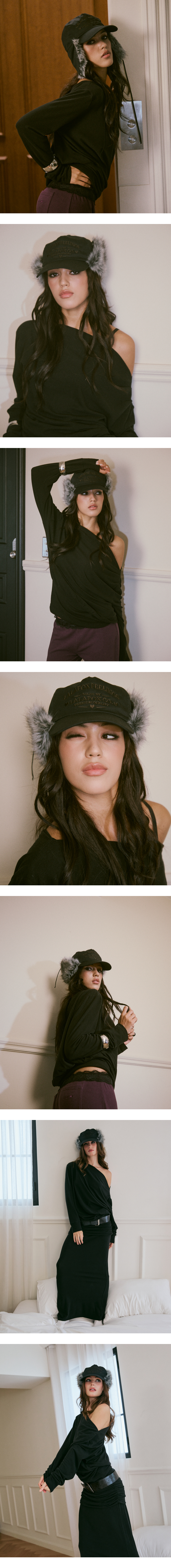 모델 착장 (model-wearing · BLACK · 1/2)