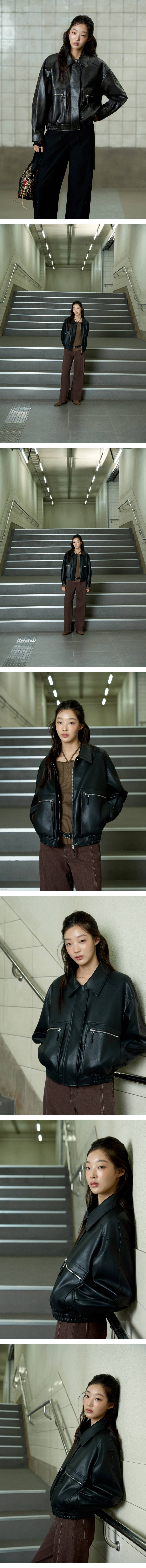 모델 착장 (model-wearing · BLACK · 2/3)