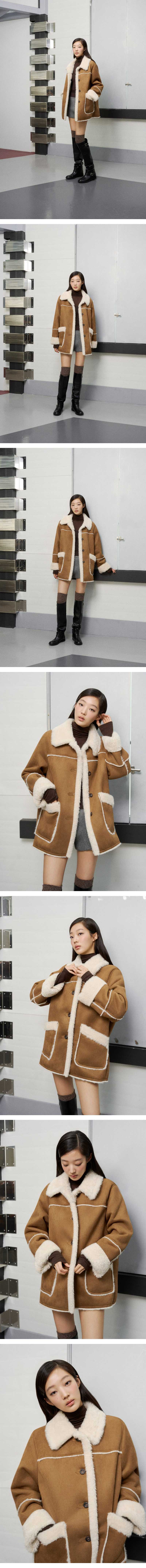 모델 착장 (model-wearing · CAMEL · 1/2)