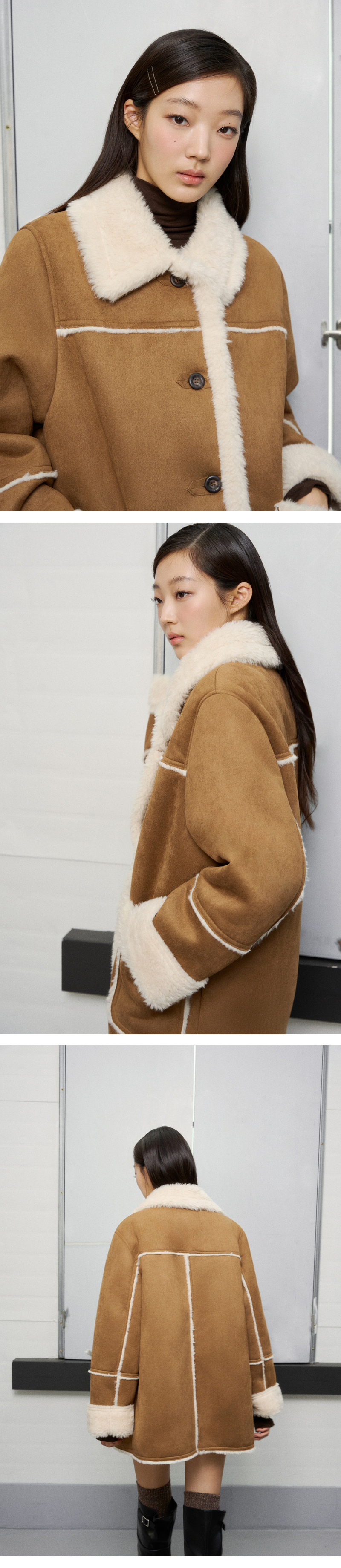 모델 착장 (model-wearing · CAMEL · 2/2)