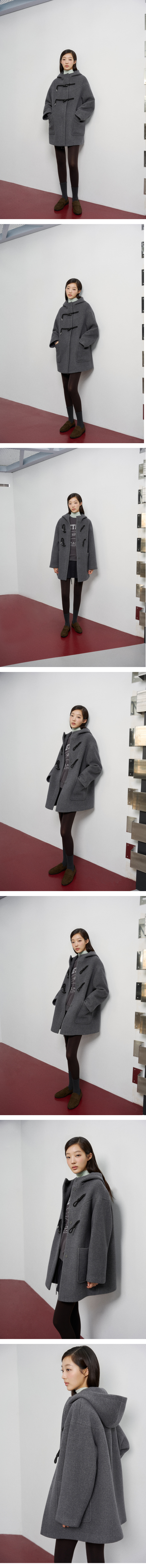 모델 착장 (model-wearing · MELANGE GREY · 1/2)