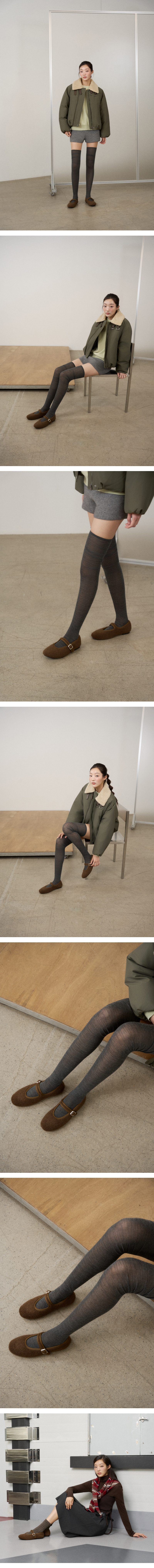모델 착장_DARK BROWN (model-wearing · DARK BROWN · 1/2)