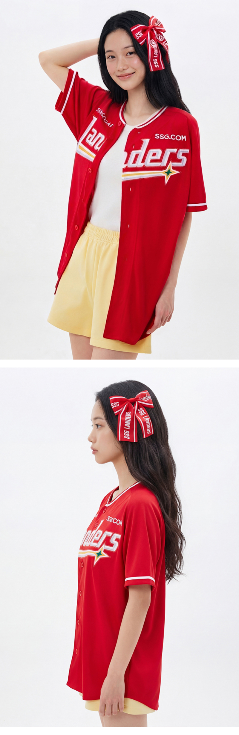 모델 착장 (model-wearing · RED)