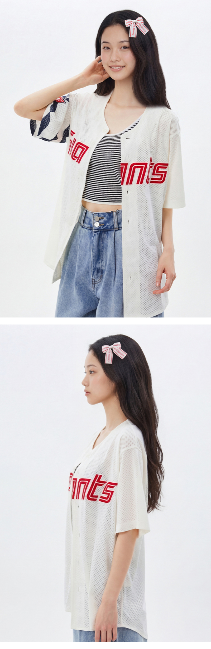 모델 착장 (model-wearing · WHITE)